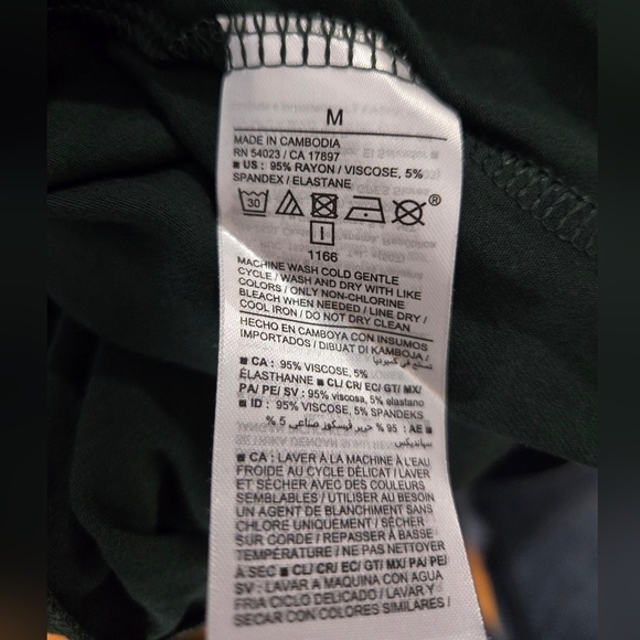 Old Navy NWT Dark Green Long Sleeve Dress Size Medium - Picture 6 of 6